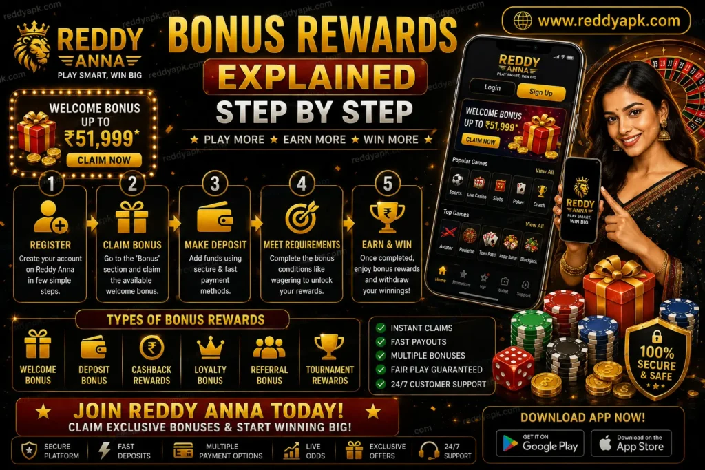 Reddy Anna Bonus Rewards Explained Step by Step
