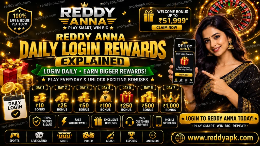 Reddy Anna Daily Login Rewards Explained