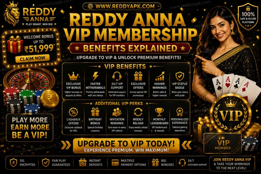 Reddy Anna VIP Membership Benefits Explained